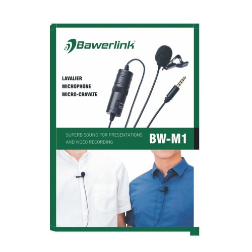 BAWERLİNK BW-M1 PROFESYONEL YOUTUBER YAKA MİKROFONU