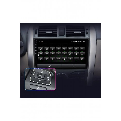 Toyota Corolla 2006-2013 Android 12 Multimedya Carplay 2/32GB 9 İnç HD IPS Ekran Park Kameralı