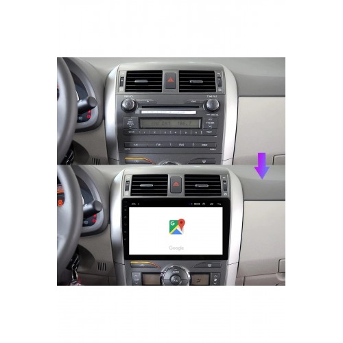 Toyota Corolla 2006-2013 Android 12 Multimedya Carplay 2/32GB 9 İnç HD IPS Ekran Park Kameralı