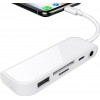 Concord BYL-9109L Lightning To USB +Kart Okuyucu (Sd/tf)+ Şarj + 3.5mm Aux Dönüştürücü
