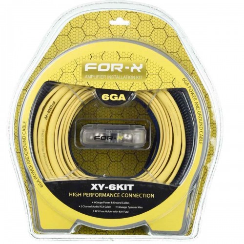 For-X Profesyonel Oto Anfi Kablo Seti Xy-6kıt 6ga