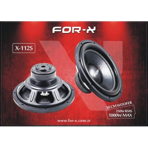 FOR-X X-112S 1000W 30cm SUBWOOFER OTO HOPERLÖR