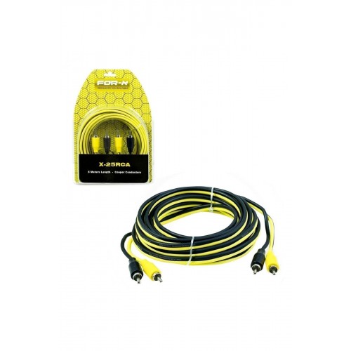 For-X X-25rca Oto Anfi Kablosu 2rca 2rca Kablo 5 Metre