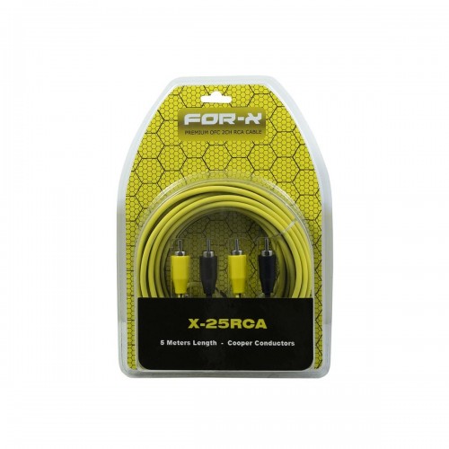 For-X X-25rca Oto Anfi Kablosu 2rca 2rca Kablo 5 Metre