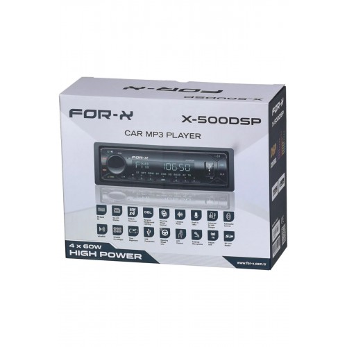 For-x X-500DSP 4x60w – 3 Amfi Çıkışlı Tesisat Teybi 6RCA 