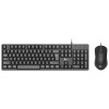 Lenovo Lecoo CM101 USB Kablolu Q Klavye - Mouse Set Siyah