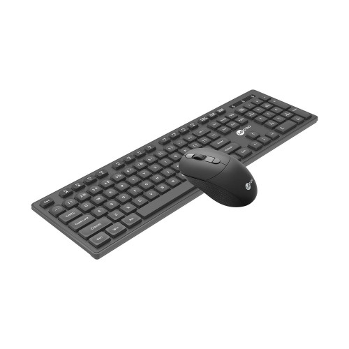 Lenovo Lecoo KW201 Kablosuz Q Klavye - Mouse Set Siyah