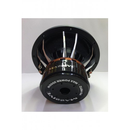 Massive Ms-mıp12 30 Cm Subwoofer Bas Çift Bobinli 2000 Watt Max