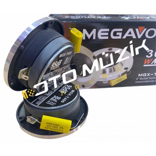 Megavox MGX-T400 300 Watt Bullet Horn Dome Tweeter 10 cm