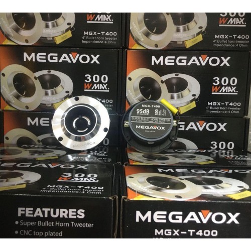 Megavox MGX-T400 300 Watt Bullet Horn Dome Tweeter 10 cm