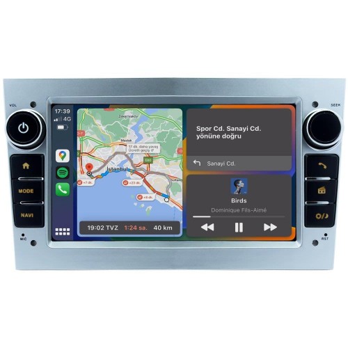 NOİSER OPEL SILVER 7 INCH HIGH/ST - ASTRA H - CORSA D - VECTRA C - COMBO - ZAFIRA 4 GB RAM 64 GB HAFIZA ANDROID MULTIMEDIA TEYP T5
