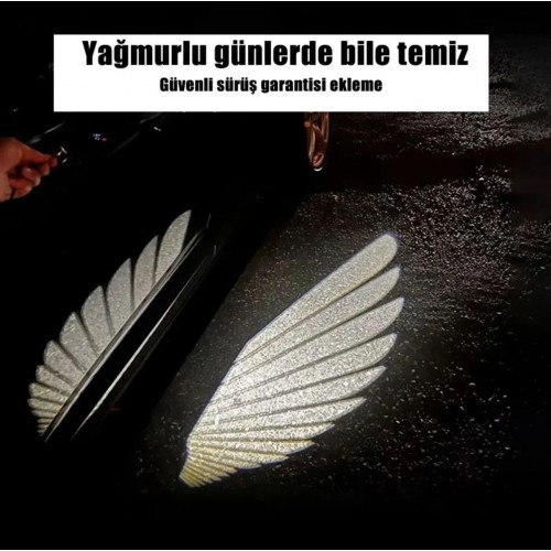 Universal Ayna Altı Angel Led Gündüz Farı | Melek Kanat Beyaz Işık | Oto Araç İçin Uyumlu