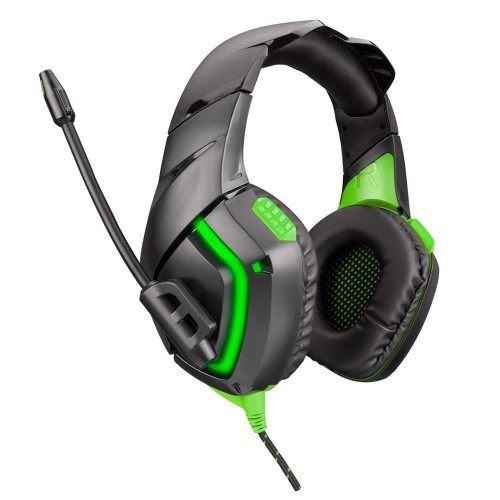 RAMPAGE RM-K7 MAGNIFIC 7.1 SURROUND SOUND SYSTEM USB OYUNCU MİKROFONLU KULAKLIK YEŞİL