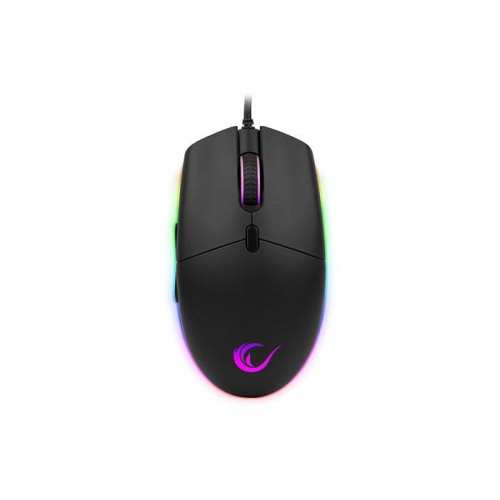 RAMPAGE SMX-R63 GLORY USB RGB IŞIKLI 6400dpi GAMİNG OYUNCU MOUSE SİYAH