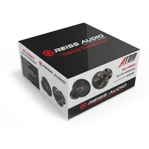 Reiss Audio RS-MB8X 400 Watt Max Power 200 Watt RMS Power 20cm Oto Midbass