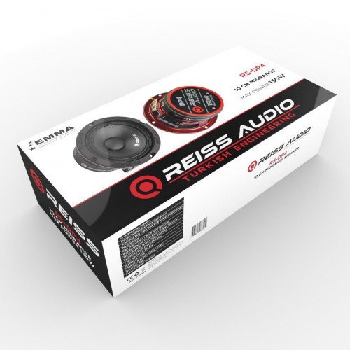 Reiss Rs-dp4 10 Cm Profesyonel Oto Midrange Hoparlör Takımı Çifti 300wat 150rms
