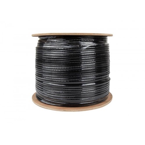 S-link SL-CAT609 305m 23AWG 0.56mm CCA Double Jack GRİ+Siyah CAT6 Kablo