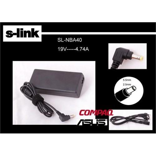 S-link SL-NBA40 19V 4.74A 5.5*2.5 Asus/Hp Notebook Standart Adaptör