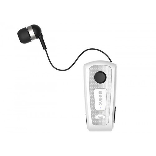 S-link SW-BT35 Mobil Uyumlu Makaralı Beyaz Bluetooth Kulaklık