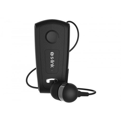 S-link SW-BT35 Mobil Uyumlu Makaralı Siyah Bluetooth Kulaklık
