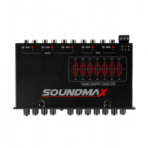 Soundmax SX-EQ7B 7 Bant Grafik Ekolayzır Equalizer Oto Ses Sistemi Ses Ayar Cihazı